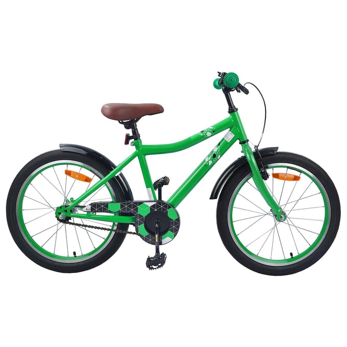 vidaXL - Kinderfiets - 18 - Inch - voor - 5-7 - jaar - oud - Groen