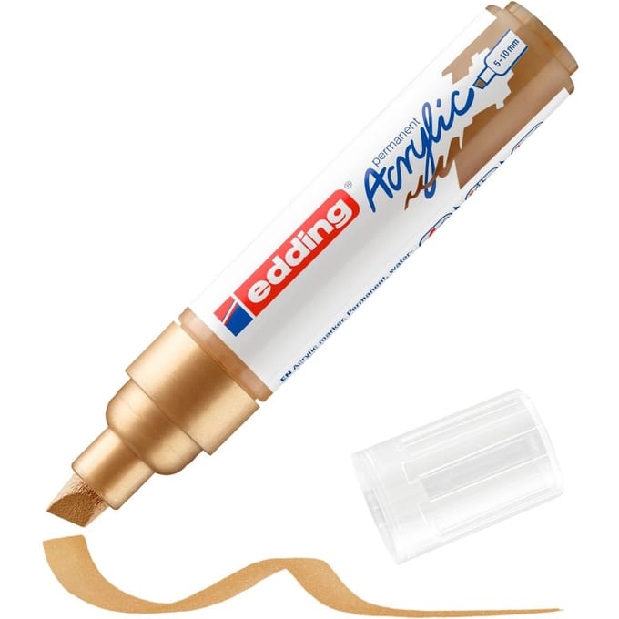 edding 5000 Acrylic "Acrylmarker - Wide" - Rijk Goud