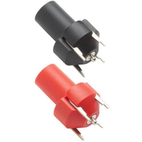 Pomona Electronics 73096-2 Inline 4mm-veiligheidsbus voor PCB Rood