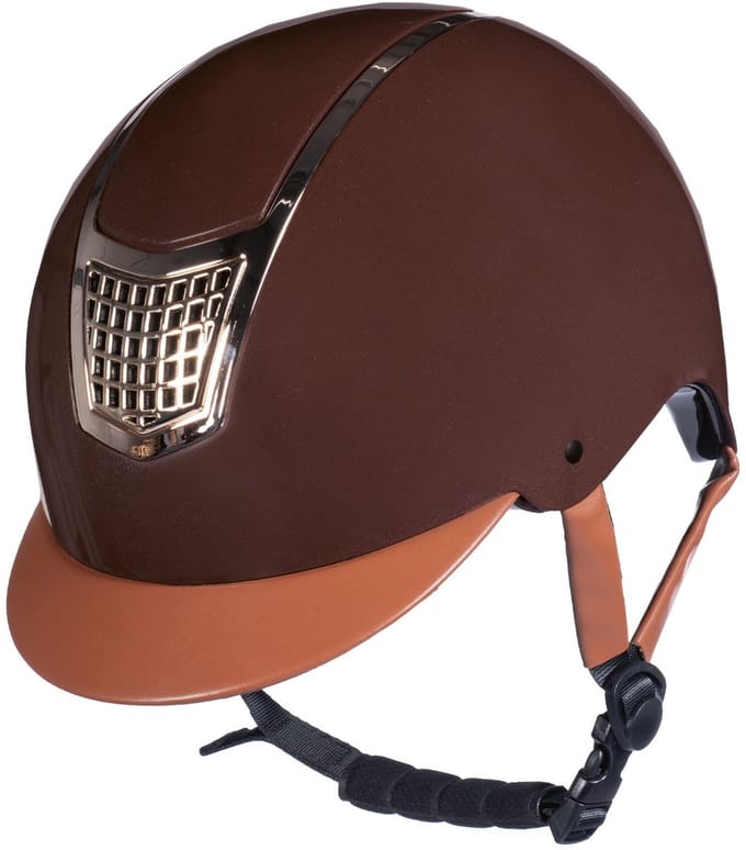 Cap Rijhelm Edinburgh Bruin verstelbaar maat S (53-55 cm)