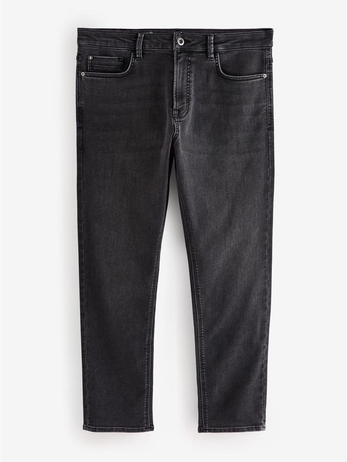 Next - Heren - Comfortabele slim-fit stretchjeans - Zwart