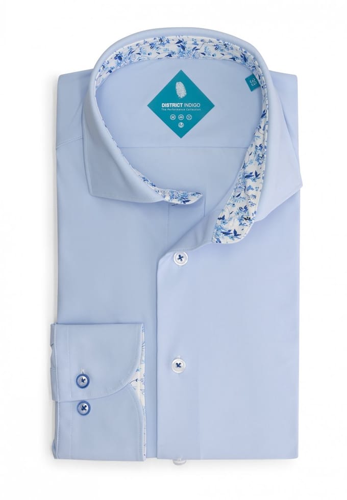 District Indigo Performance Overhemd Light Blue (7.31.025.732 - 318)