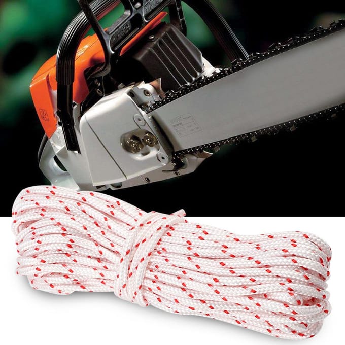 Cordon de traction de démarrage de 5,0 mm 10 m pour débroussailleuse STIHL HUSQVARNA ECHO MCCULLOCH HOMELITE gray