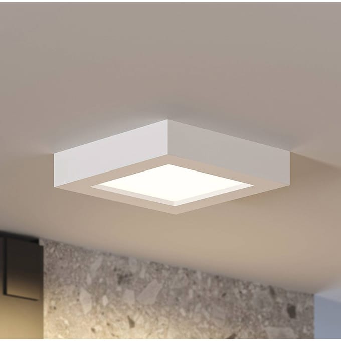 Prios LED plafondlamp Alette, wit, 17,2 cm, dimbaar