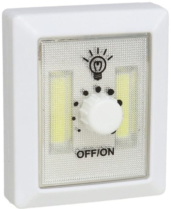 Gerimport Kastlampen - met dimmer - LED lampen - wit - 7 x 8.6 cm