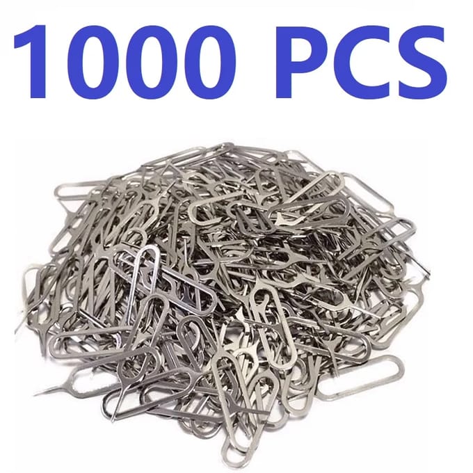 50 1000 Stuks Uitwerpen Sim Kaart Lade Open Pin Naald Sleutel Tool Sim Kaart Lade Pin Eject Tool Universele Mobiele Telefoon Sim Kaarten Accessoires