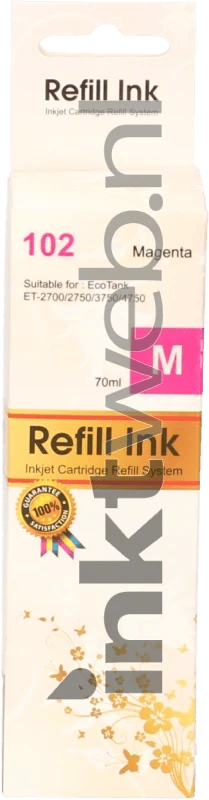 FLWR - Inktfles / 102 Ecotank / Magenta - Geschikt voor Epson