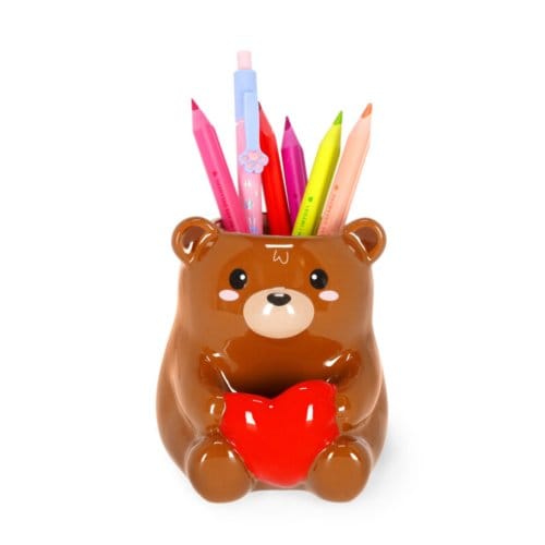 Legami pennenhouder keramiek - teddy bear - desk friends