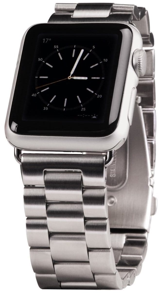 Hama RVS bandje - Apple Watch Series 1/2/3 (38mm) - Zilver