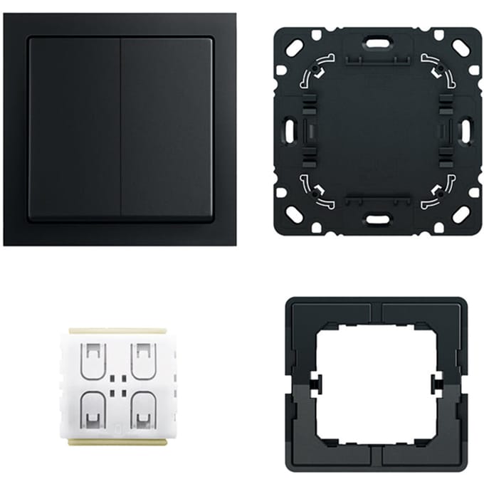 ABB Busch-Jaeger 6716 UJ-885 Future FoH Schakelaarset Mat Zwart - 2CKA006710A0016 - E3MKF