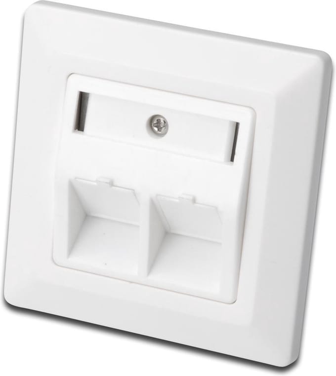 Digitus DN-93801-1 Keystone houder 2-voudig Wit