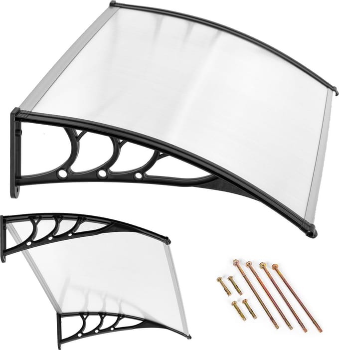 Luifel - deurluifel - polycarbonaat - 75 x 150 x 23 cm
