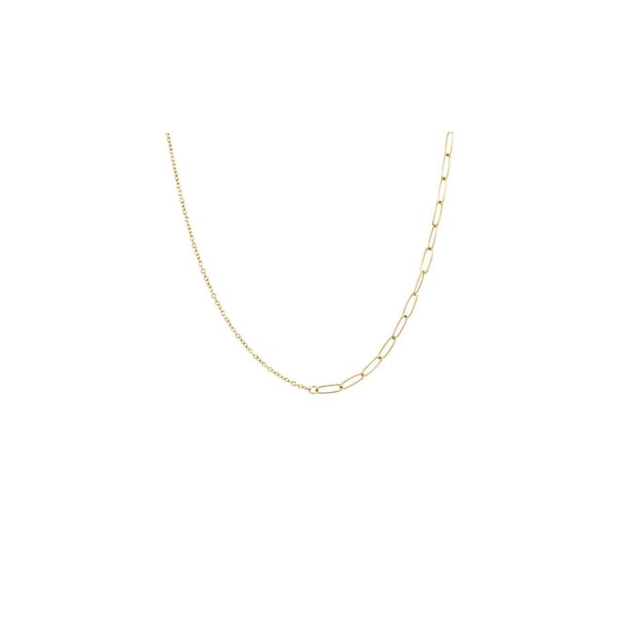 iXXXi Jewelry-Halsketting Square Slim-Goudkleurig-Dames Collier