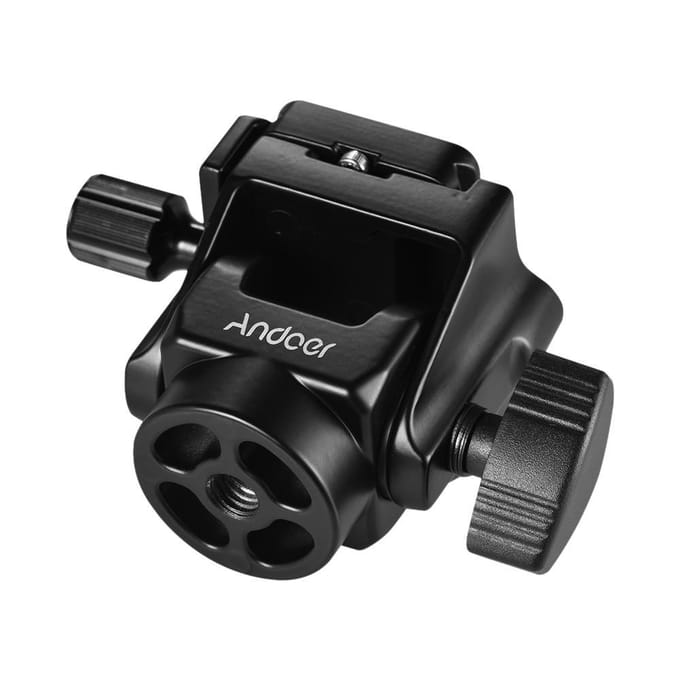 M-12 Monopod Kantelkop Panoramische Kop met Snelkoppelingsplaat 1pcs quick release plate black