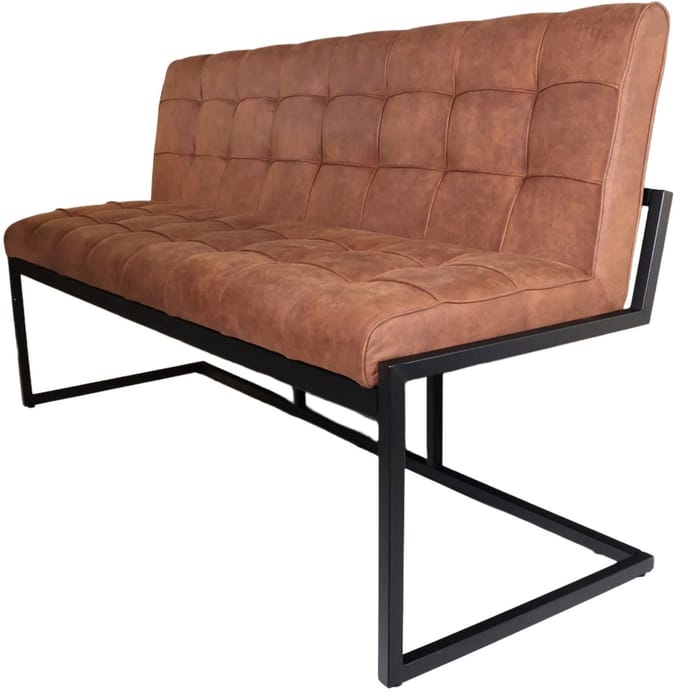 Eetkamerbank 160cm Vito cognac microvezel eetbank