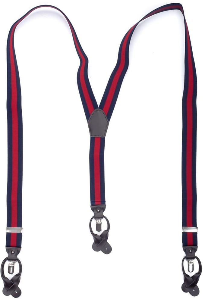 Bretel model Y 35 MM blauw rood streep