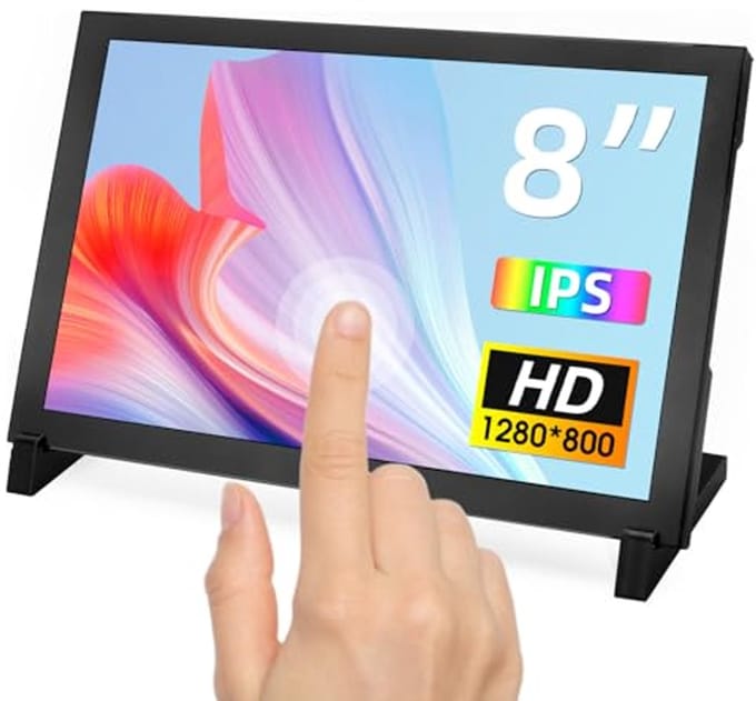 8 Inch Touch Screen Monitor voor Raspberry Pi en PC