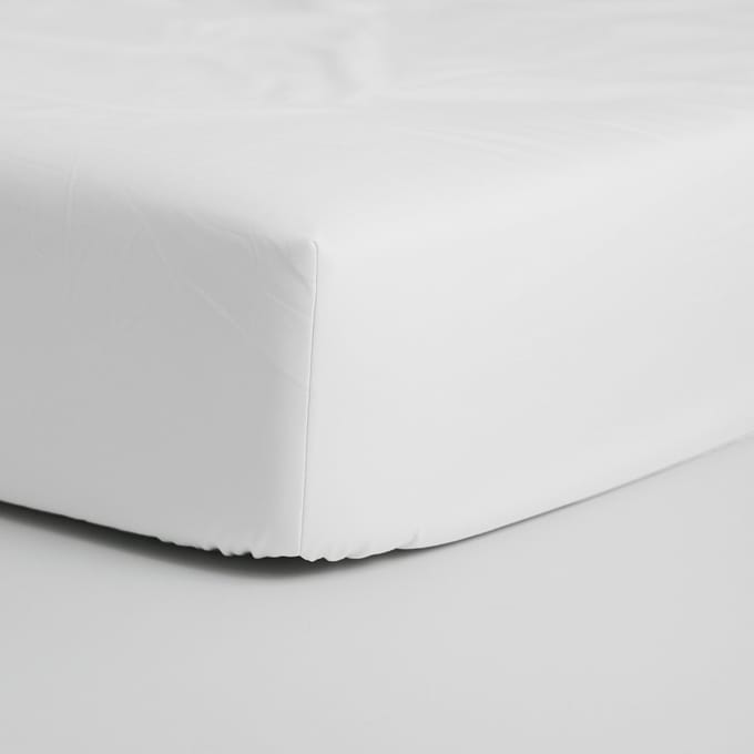 Sleepnight Hoeslaken Katoen 40 cm Wit - 90 x 200 cm - [Wit]