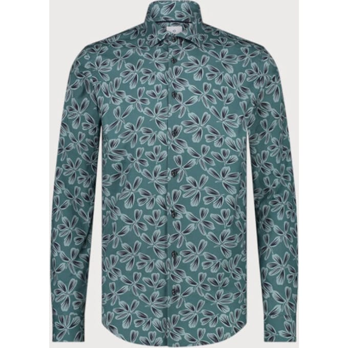 Blue Industry Bloemenprint stretch shirt |