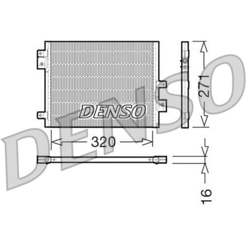Condensator, airconditioning DENSO DCN28002
