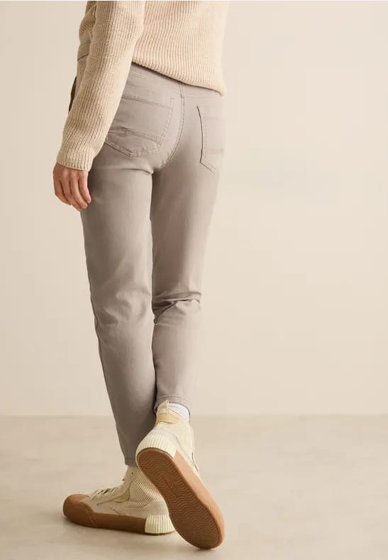 Broek met gewassen look