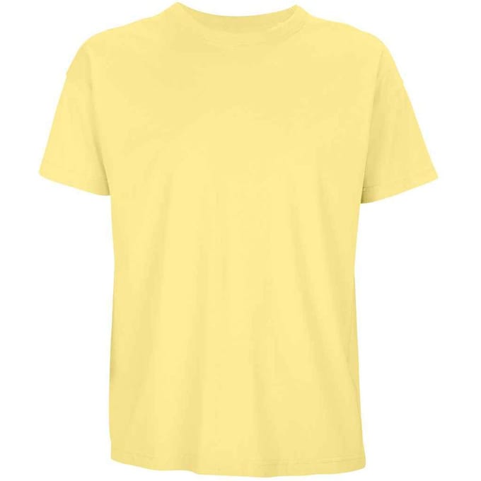SOLS Heren Boxy Organic Oversized T-shirt (Lichtgeel)