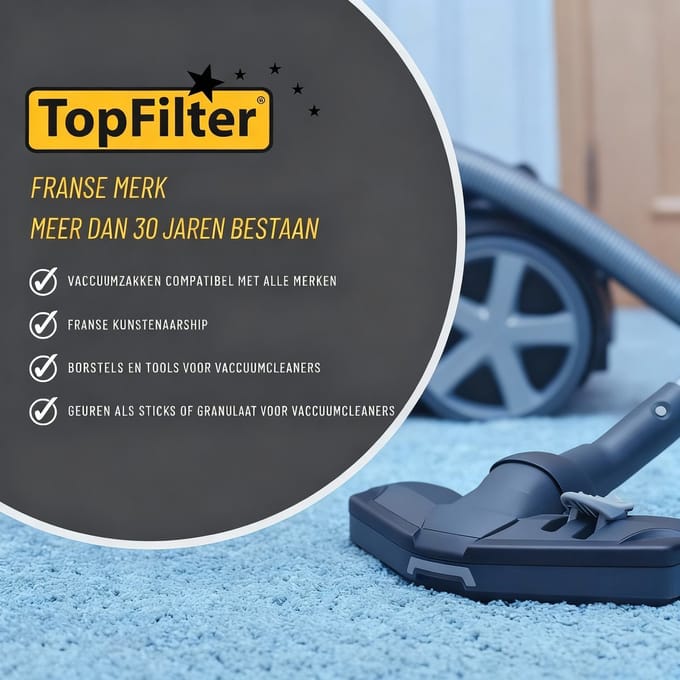 Set van 4 emmerstofzuigerfilters Electrolux en Tornado TopFilter Premium
