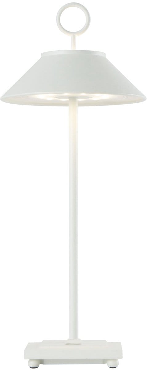 Ubiqua MARAIS Tafellamp | 2.2W 2700K/3000K | Oplaadbaar IP54 | Dimbaar | Wit