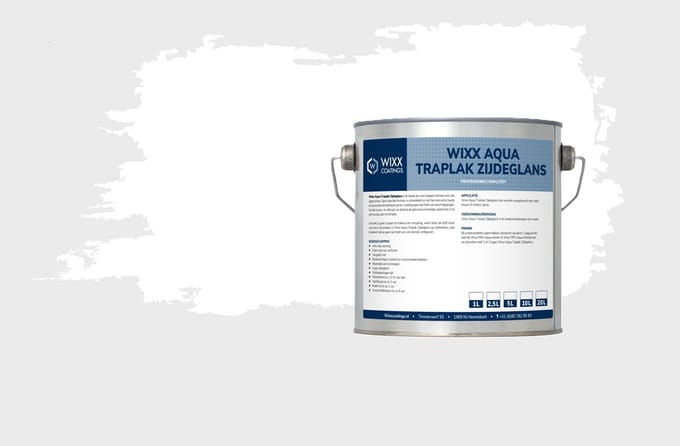 Wixx Aqua Traplak Zijdeglans - 20L - Wit