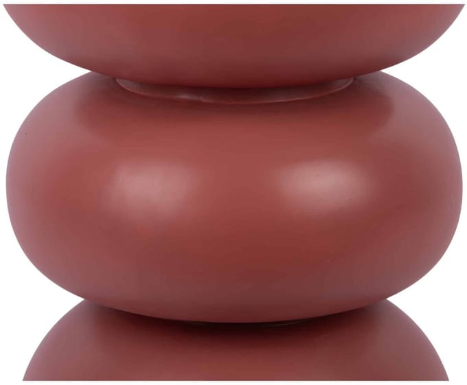 Leitmotiv Kruk Curva - Donkerrood - 35.5x35.5x44cm - Modern