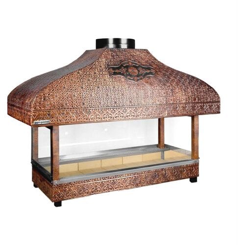 GGM Gastro Holzkohle Kupfergrill - 1200mm - mit Glas