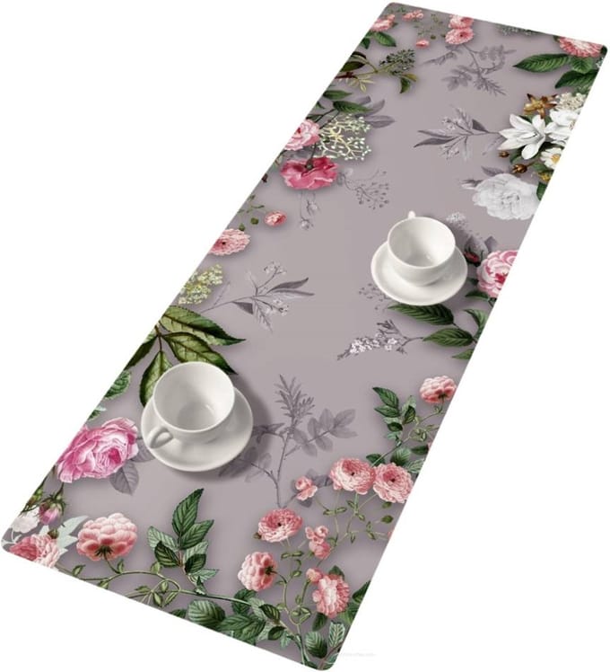 Bertoni - Tafelloper / Tafelkleed - Vilt - 115x40cm - Melanie Grey