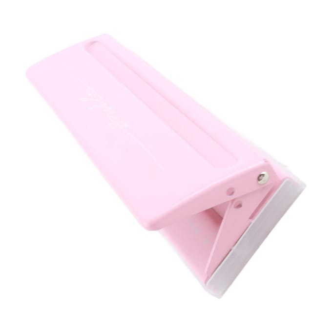 6 Gats Pons Roze Antislip Metalen Structuur Verstelbare 6 Gats Afstand Papier Inbinden Planner Inzetstukken white