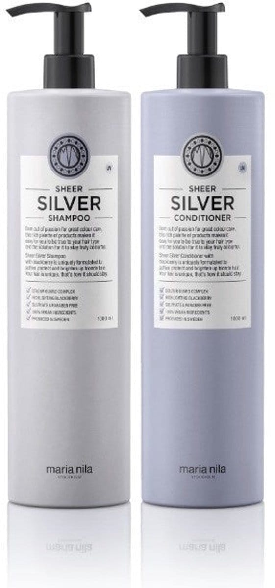 Maria Nila - Sheer Silver Care Set XL - 2x1000ml