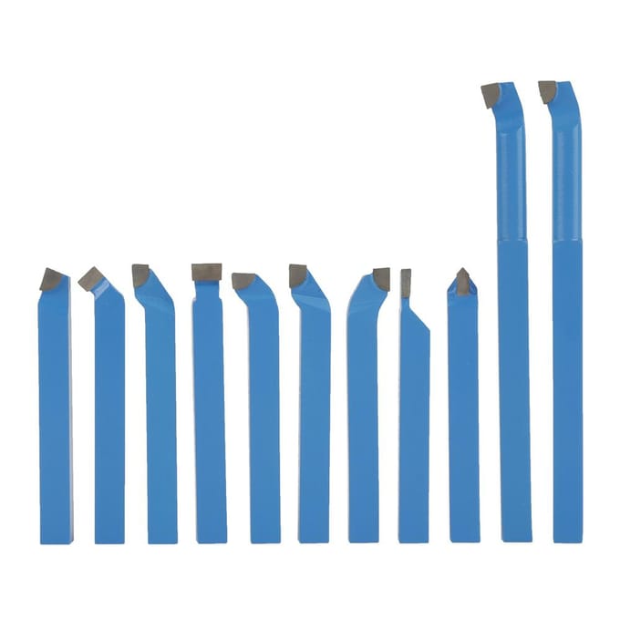 11 stuks 8*8mm Draaibankgereedschap Carbide Getipt Lassen Frezen Snijden Draaigereedschap Set wit