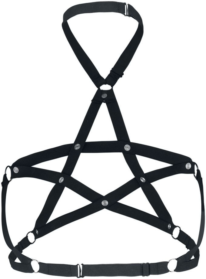 Jawbreaker - Gothic Harness - voor Vrouwen - zwart