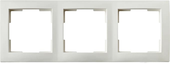 ION industries E1 afdekraam 3-voudig alpin wit mat (80.302.315)