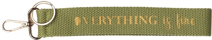 Clayre & Eef Sleutelhanger 20 cm Groen Synthetisch