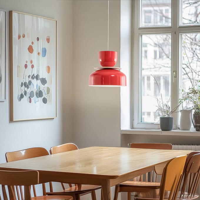 ALDEX Hanglamp Uto, rood, Ø 30 cm, metaal