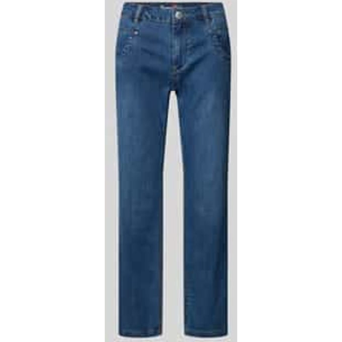 straight fit jeans met steekzakken