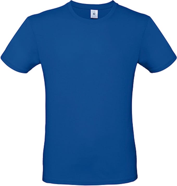 2-Pack herenshirt '150' met ronde hals B&C Collectie Royal Blue maat L