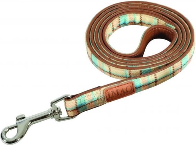 Zolux hondenriem imao scott blauw / beige (120X1,5 CM)