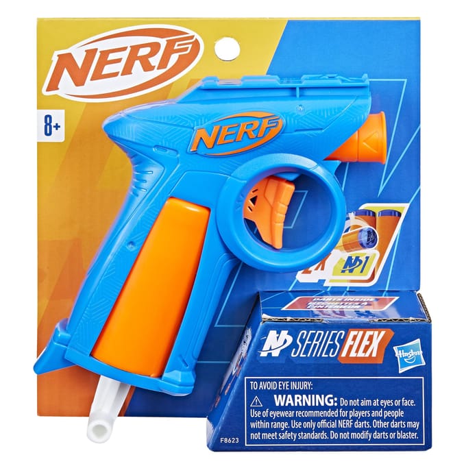 NERF N Series Flex - Speelgoedblaster - Inclusief 2 Officiële Nerf N1 Darts
