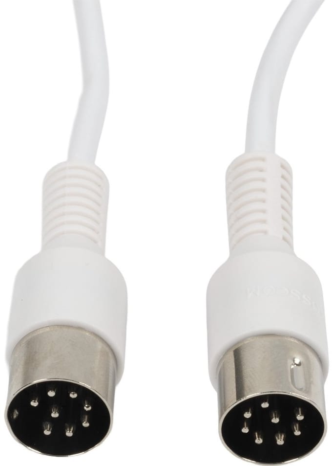 BOSSCOM DIN 8-pins / Powerlink PL8 kabel voor B&O | wit | 0,30 meter