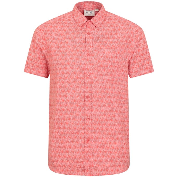 Mountain Warehouse Heren Preston Illustratie Bladeren Shirt (Koraal)