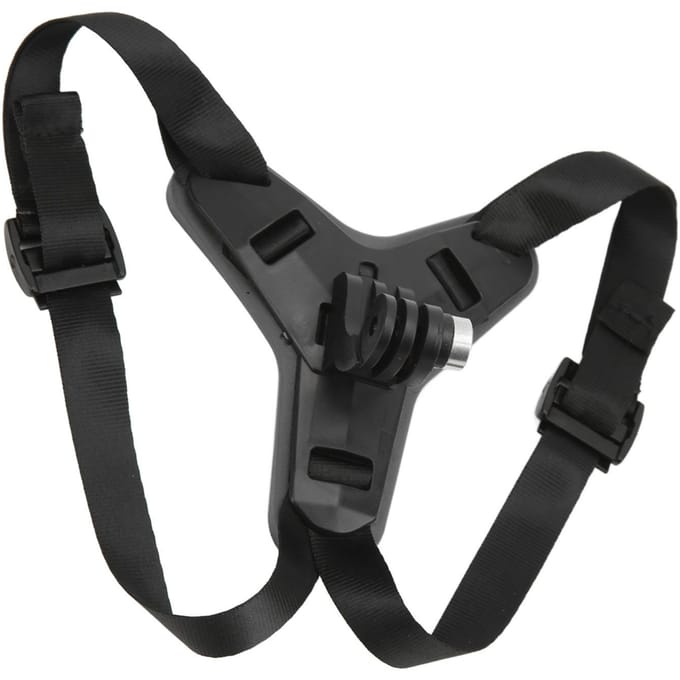 Sangle réglable pour mentonnière de casque, support de caméra antidérapant pour casque de moto Hero 7 6 5 noir