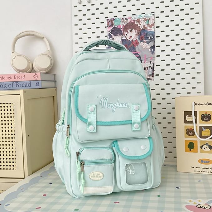 Schooltas Dames Japans Ins College Stijl Mode Joker Hoge capaciteit Middelbare School Studenten Computer Reisrugzak. .