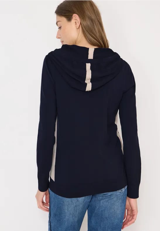 Fijn gebreide hoodie