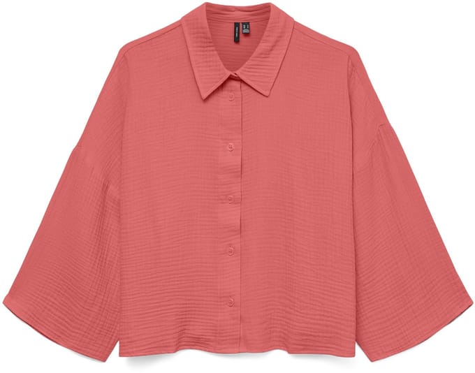 VERO MODA - VMNATALI CROP SHIRT WVN NOOS - Dames - Blouses