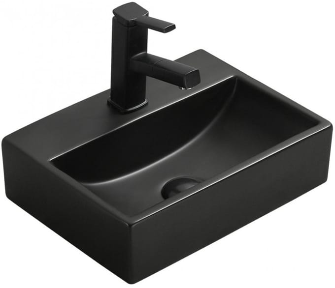 Mexen Mini opbouw wastafel 40 x 30 cm, zwarte mat - 21094085